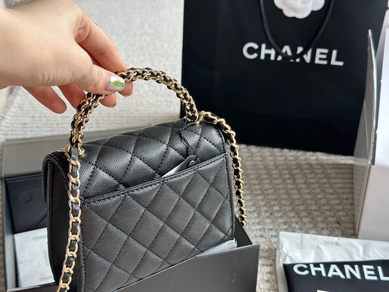 XXCP5 Chanel Bag 15-12CM Quilted Leather Crossbody Bags With Box