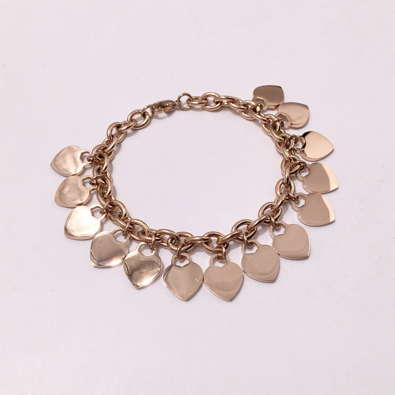 L155   Bracelet 316L steel plating gold Bangle Jewelry