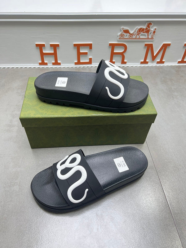 YGS05 Women and Man Leather Slippers 35-45 Shoes with Box