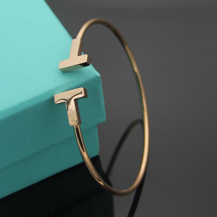 TB52 TT Classic Adjustable Bracelet 18K gold plated high quality jewelry