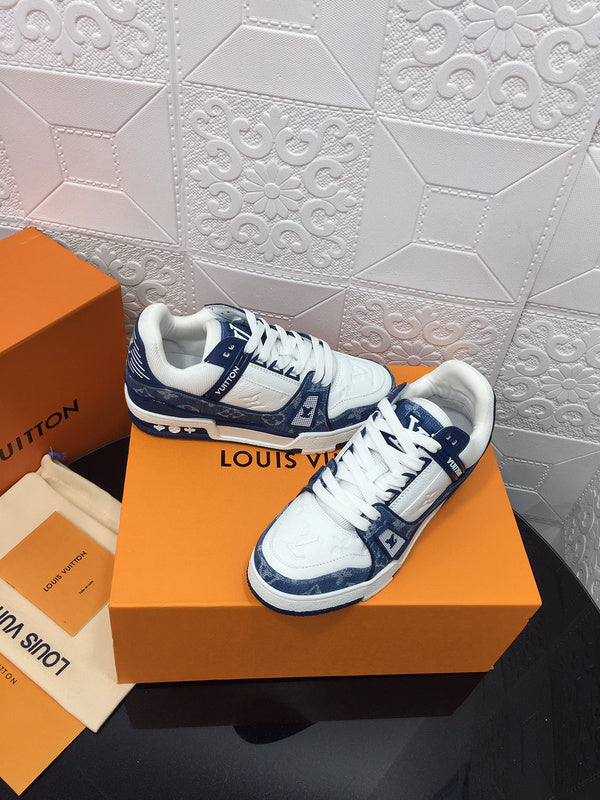 LLS1 High quality leather shoes women 35-41 or man 40-45 with box