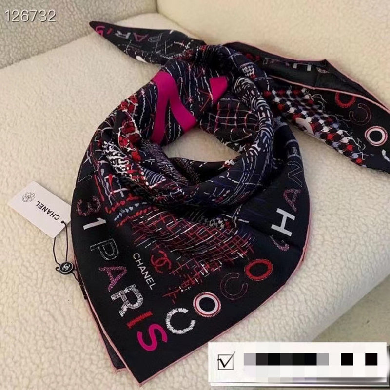 XCC19 Silk satin 90-90CM scarf