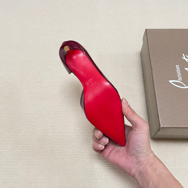 MBCL2 Women Heel 6CM 8CM 10CM Leather shoes 35-41 with box