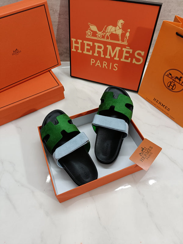 MJHS0 Leather slippers Man and Women shoes 35-44 With box