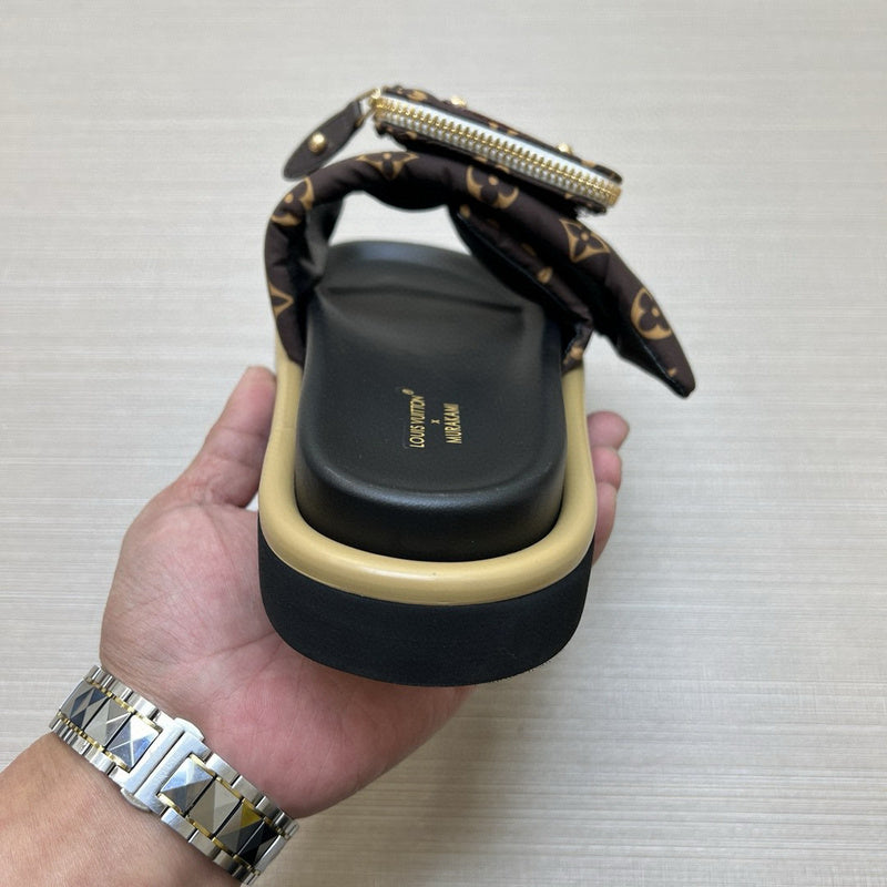 YLS5 Leather Slippers Size 36-45 Shoes with Box