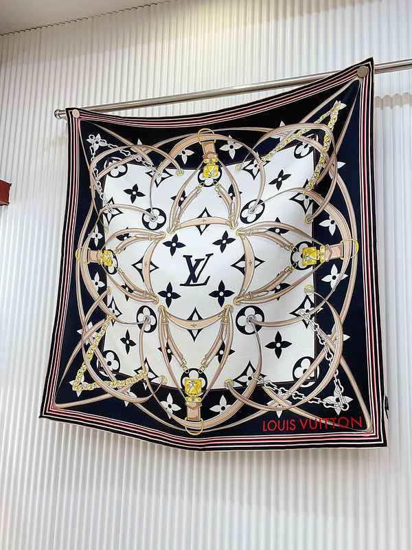 XLC03 Silk satin 90-90CM Scarf