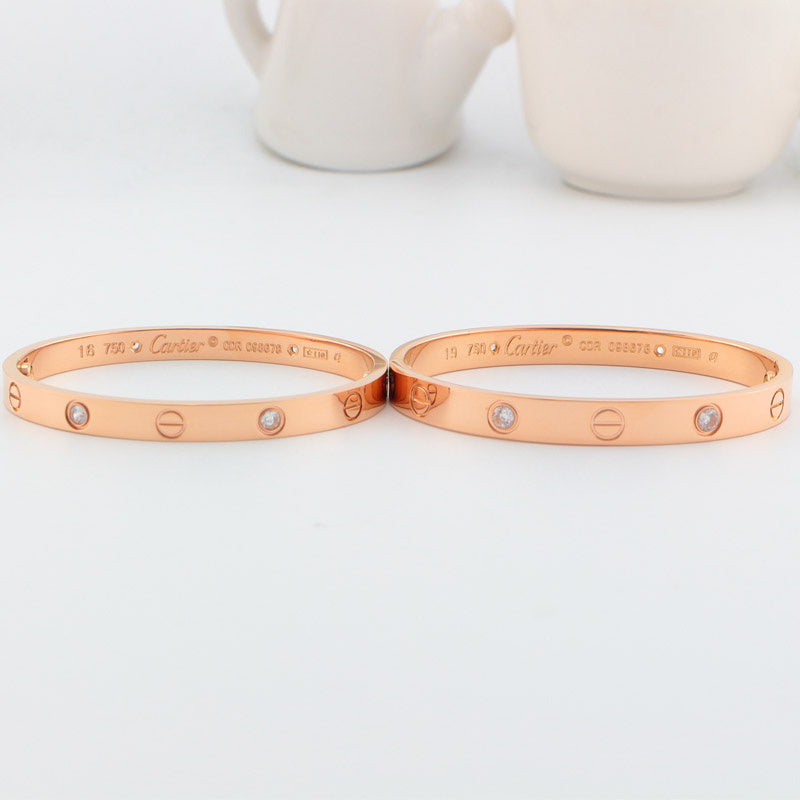 CAB15 brand bangle LOVE bracelet screw bracelet with screwdriver The most classic bangle 316L steel 18K gold plated  Jewelry 15-22cm