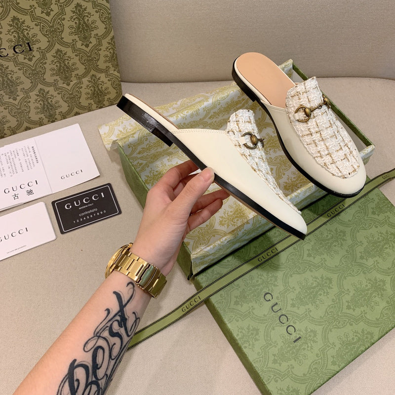 MJGS20 Leather slipper Women shoes 35-43 With box
