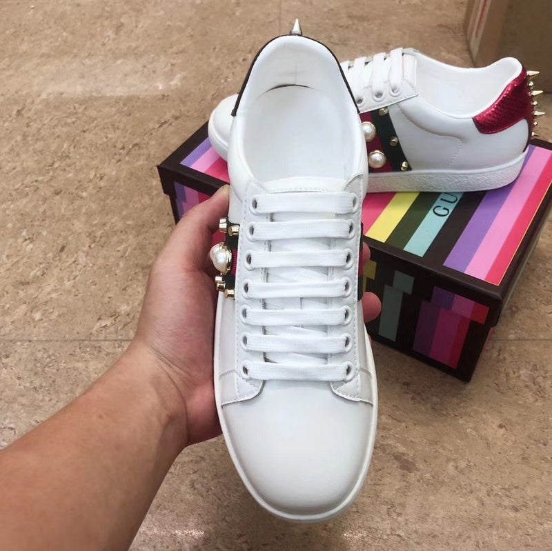 MJGS43 Women 35-40 Man 40-44 Leather shoes  with box