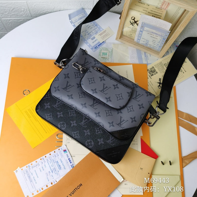 LLP200  Men Bag 25x18.5x7CM Leather High Quality Bags