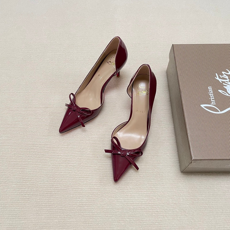 MBCL2 Women Heel 6CM 8CM 10CM Leather shoes 35-41 with box