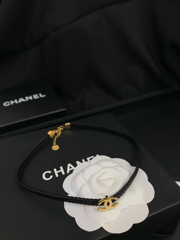 X593    Leather rope necklace for women  Jewelry