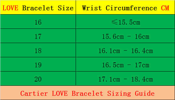 CAB15 brand bangle LOVE bracelet screw bracelet with screwdriver The most classic bangle 316L steel 18K gold plated  Jewelry 15-22cm