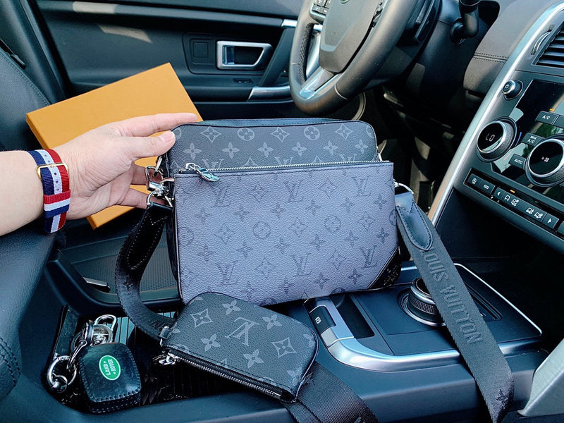 LLP200  Men Bag 25x18.5x7CM Leather High Quality Bags