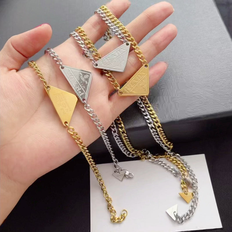X660  Women's new fashion titanium steel necklace