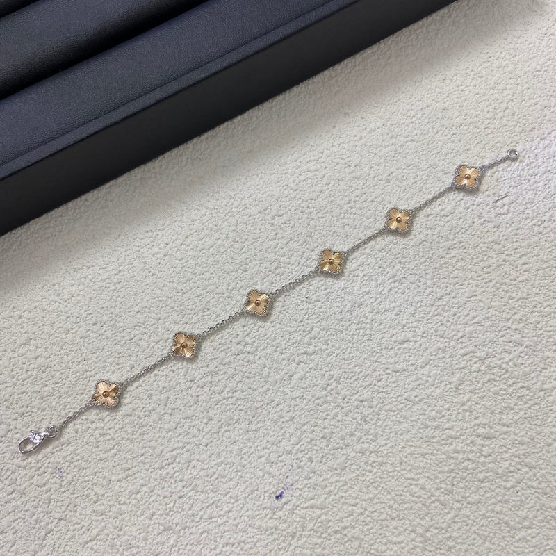AVAB1    New color separation Laser mini six-flower bracelet jewelry