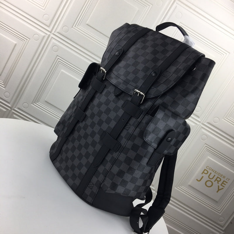LLP211 High quality 41x47x13cm backpack leather for women and men bag