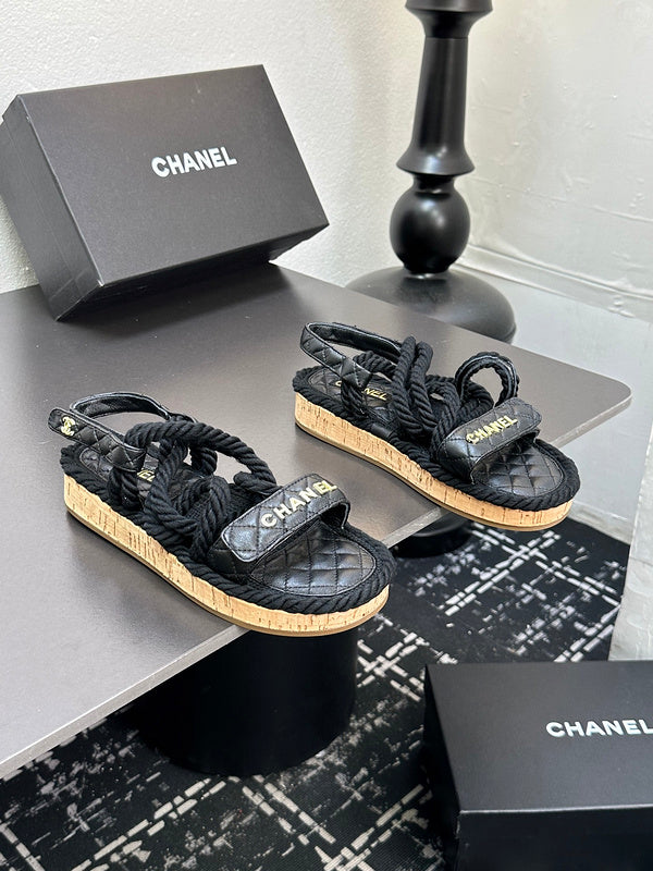 GCS2 Leather shoes Women35-41 Slipper with box