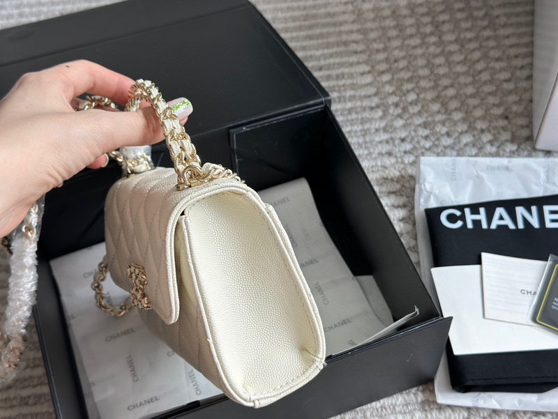 XXCP5 Chanel Bag 15-12CM Quilted Leather Crossbody Bags With Box