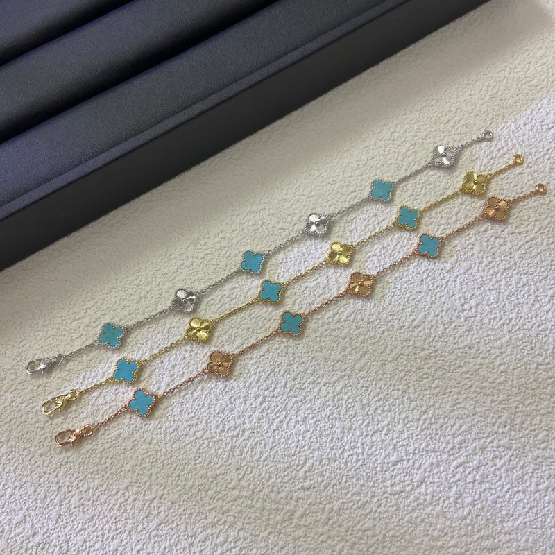 AVSB5  New laser Sky River Stone mini six flower bracelet jewelry