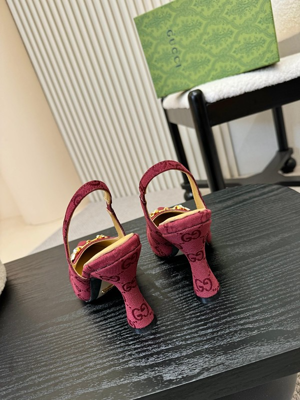 SHGS5 Leather 8.5CM Heel Women 35-42 shoes With box