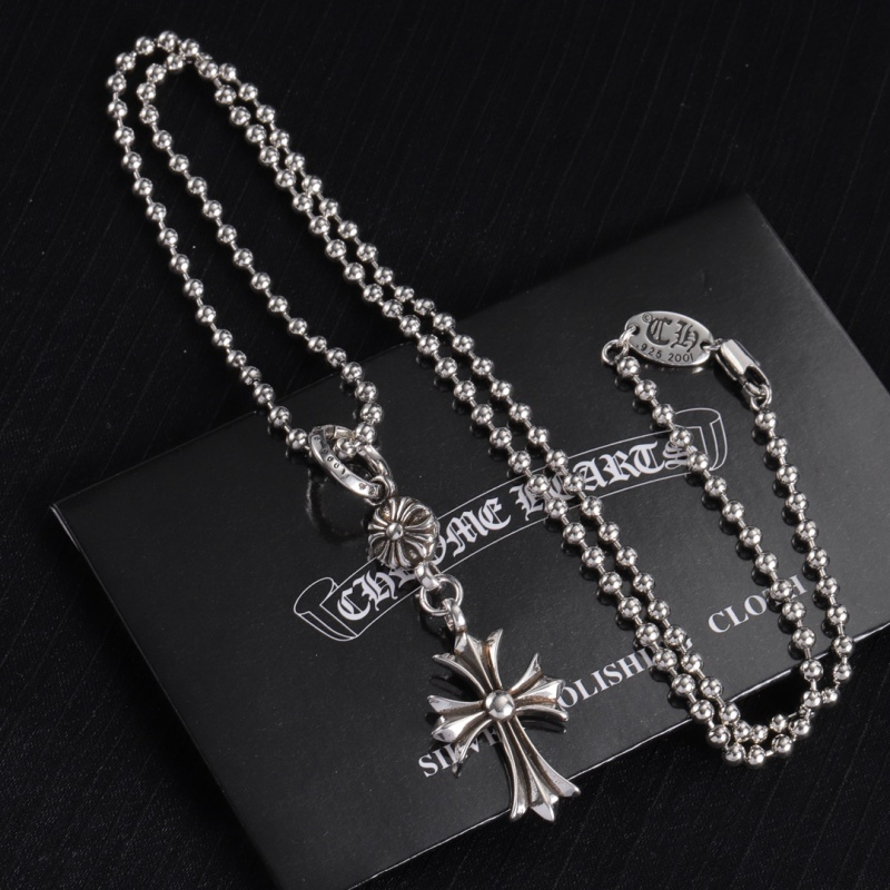 CHSN1  Classic men's and women's diamond studded cross necklace jewelry