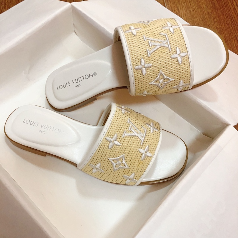 MJLS13 synthetic Leather slippers Women shoes 35-42 With box
