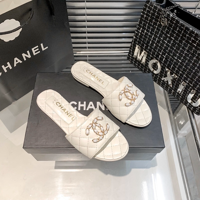 MCS06 Synthetic Leather slippers 35-40 Shoes With box