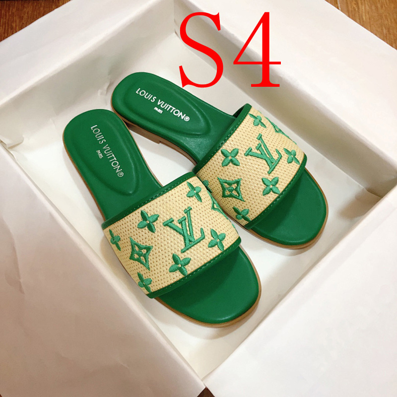 MJLS13 synthetic Leather slippers Women shoes 35-42 With box