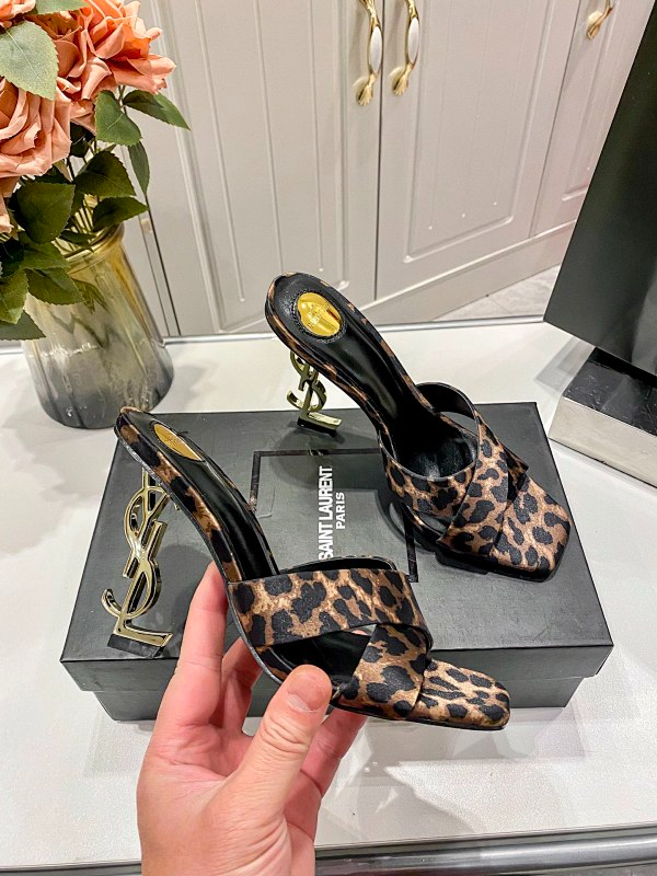 MYS1 Synthetic Leather 10CM Slippers Size 35-40 Shoes with Box