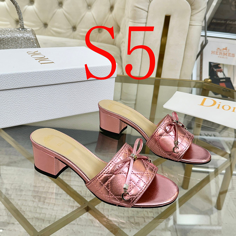 SHDS11 Women 5.5CM Heel slipper Shoes 35-42 with box