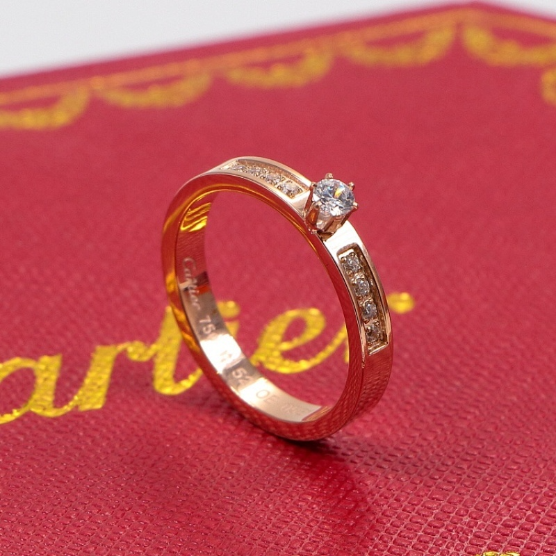 CAR41 carter diamonds ring for men and women with logo high quality jewelry