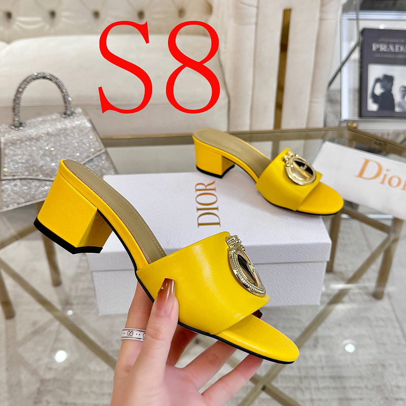 SHDS6 Women 5.5CM Heel slipper Shoes 35-42 with box