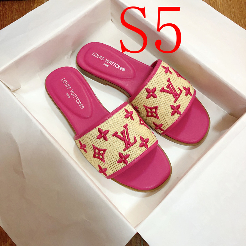 MJLS13 synthetic Leather slippers Women shoes 35-42 With box