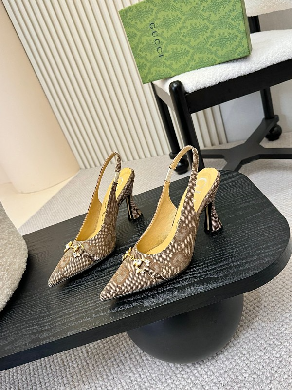 SHGS5 Leather 8.5CM Heel Women 35-42 shoes With box