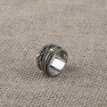 DY DR14 Simple Multi Layer Twisted Wire Ring, Copper Plated Jewelry