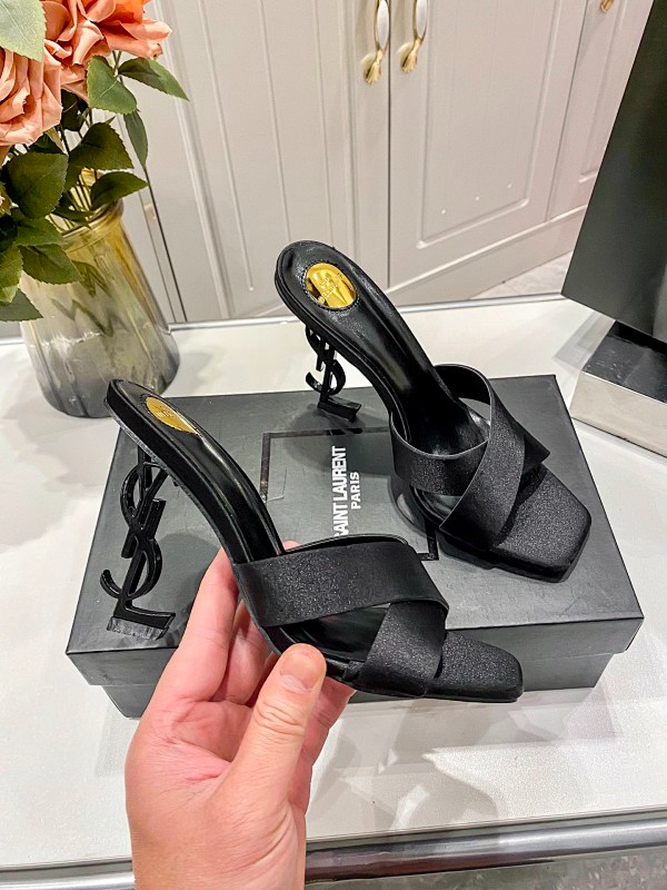 MYS1 Synthetic Leather 10CM Slippers Size 35-40 Shoes with Box