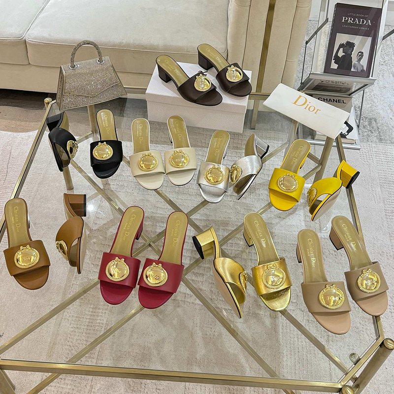 SHDS6 Women 5.5CM Heel slipper Shoes 35-42 with box