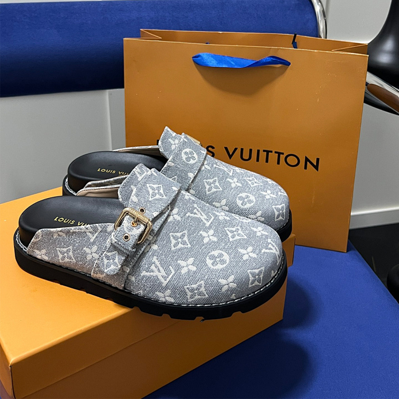 MJLS7 Synthetic Leather slippers Women shoes 35-42 With box