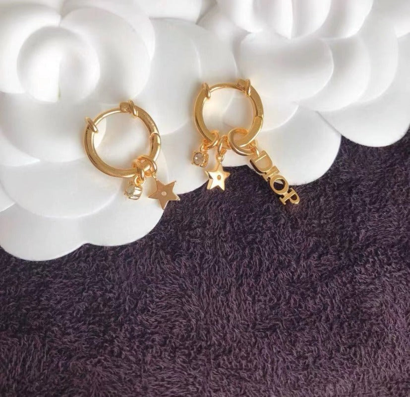 DE120  Asymmetric style fashion women's earrings with beautiful design  Jewelry