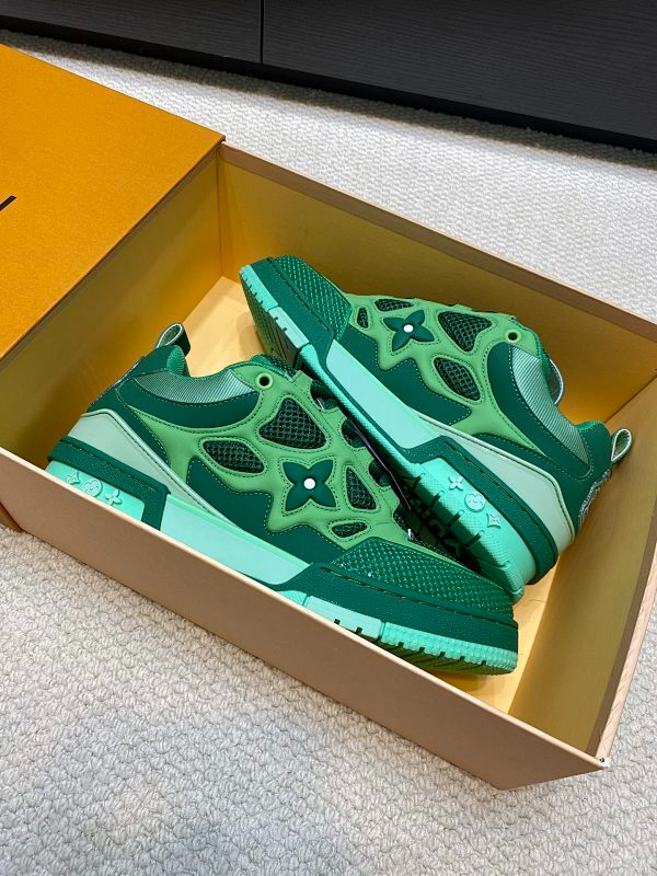 OLS45 Real Leather Women35-40 Man40-45 Sneakers shoes With box