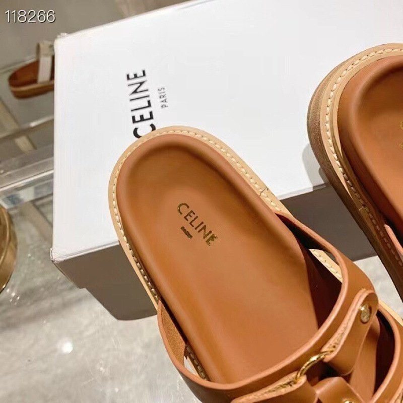 MCS32 Synthetic Leather slippers 35-42 Shoes With box