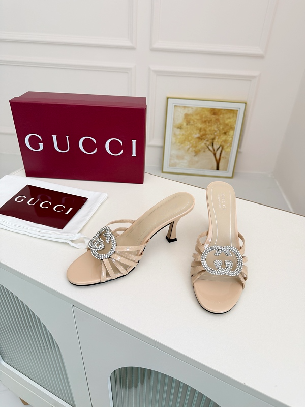 SHGS6 Leather 8.5CM Heel Women 35-43 shoes With box