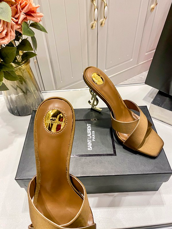 MYS1 Synthetic Leather 10CM Slippers Size 35-40 Shoes with Box