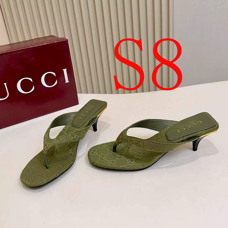 SHGS2 Women slipper high heels Shoes 35-43 with box