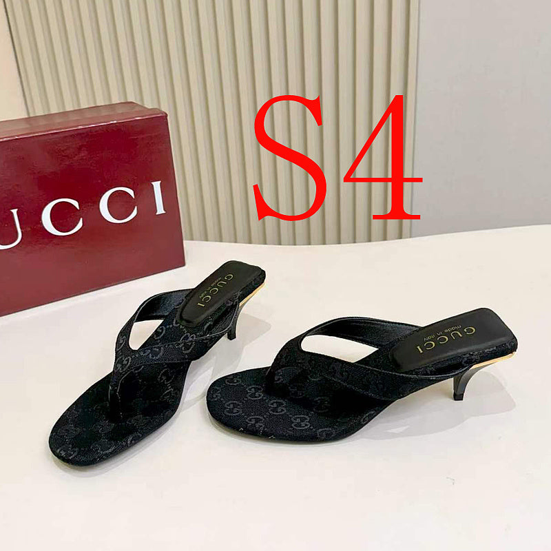SHGS2 Women slipper high heels Shoes 35-43 with box