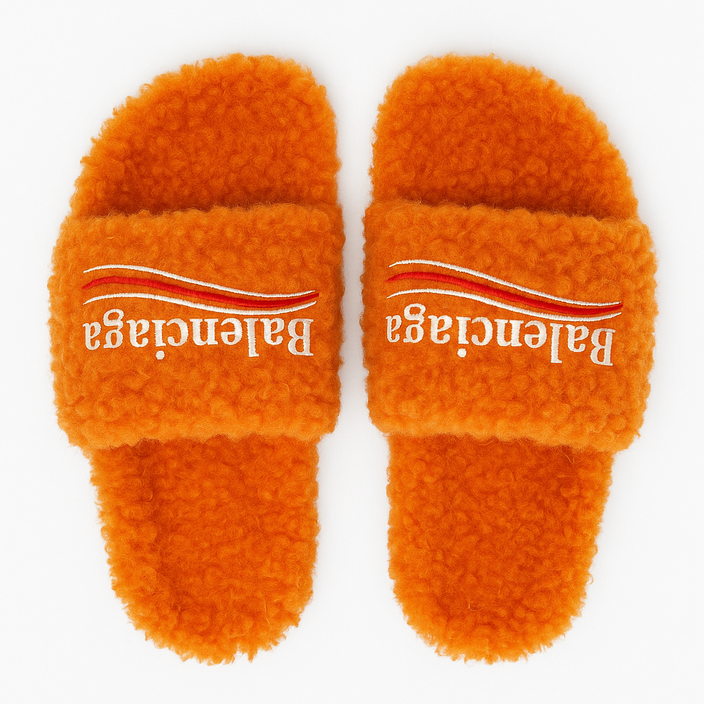 Furry Slide Sandal