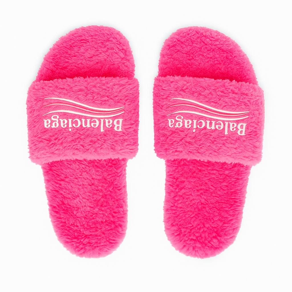 Furry Slide Sandal